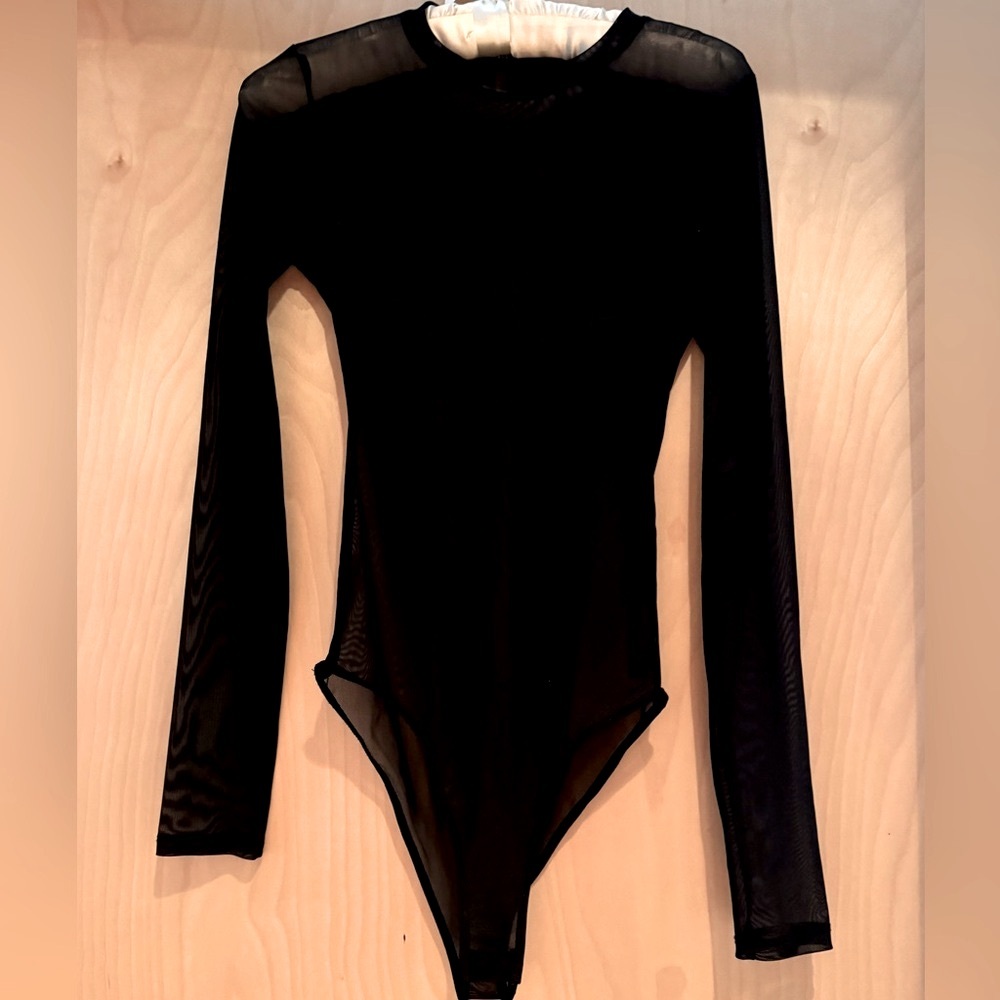 Zara mesh long sleeved bodysuit